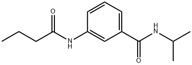 3-(butyrylamino)-N-isopropylbenzamide Struktur