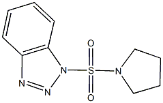 1-(1-pyrrolidinylsulfonyl)-1H-1,2,3-benzotriazole Struktur