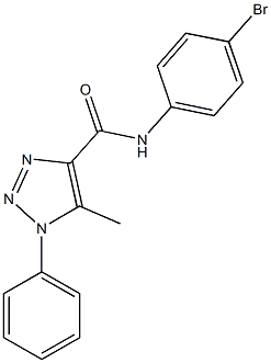 N-(4-bromophenyl)-5-methyl-1-phenyl-1H-1,2,3-triazole-4-carboxamide Struktur