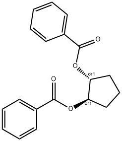 2-(benzoyloxy)cyclopentyl benzoate Struktur