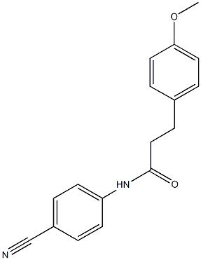 N-(4-cyanophenyl)-3-(4-methoxyphenyl)propanamide Structure