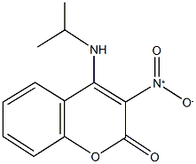 3-nitro-4-(isopropylamino)-2H-chromen-2-one Struktur