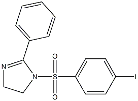 1-[(4-iodophenyl)sulfonyl]-2-phenyl-4,5-dihydro-1H-imidazole Struktur