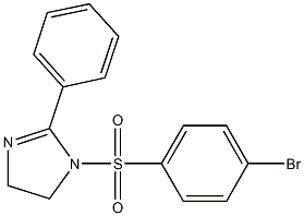 1-[(4-bromophenyl)sulfonyl]-2-phenyl-4,5-dihydro-1H-imidazole Struktur