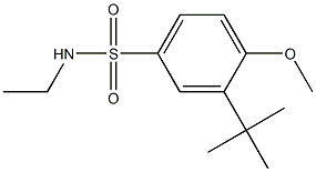 3-tert-butyl-N-ethyl-4-methoxybenzenesulfonamide Struktur