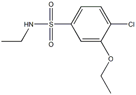 4-chloro-3-ethoxy-N-ethylbenzenesulfonamide Struktur