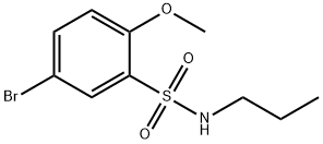 5-bromo-2-methoxy-N-propylbenzenesulfonamide Struktur