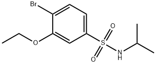 4-bromo-3-ethoxy-N-isopropylbenzenesulfonamide Struktur