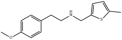 2-(4-methoxyphenyl)-N-[(5-methyl-2-thienyl)methyl]ethanamine Struktur