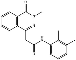 N-(2,3-dimethylphenyl)-2-(3-methyl-4-oxo-3,4-dihydro-1-phthalazinyl)acetamide Struktur