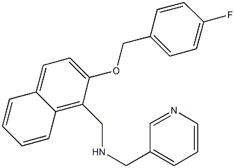 N-({2-[(4-fluorobenzyl)oxy]-1-naphthyl}methyl)-N-(3-pyridinylmethyl)amine Struktur