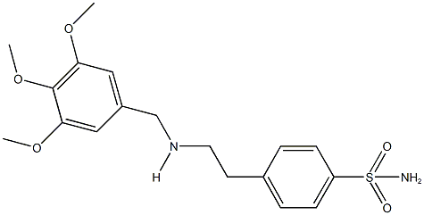 4-{2-[(3,4,5-trimethoxybenzyl)amino]ethyl}benzenesulfonamide Struktur