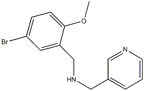 N-(5-bromo-2-methoxybenzyl)-N-(3-pyridinylmethyl)amine Struktur