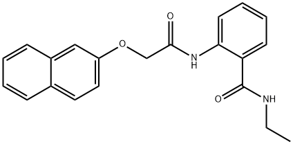 N-ethyl-2-{[(2-naphthyloxy)acetyl]amino}benzamide Struktur