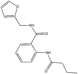 2-(butyrylamino)-N-(2-furylmethyl)benzamide Struktur