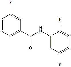 N-(2,5-difluorophenyl)-3-fluorobenzamide Struktur