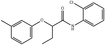 N-(2-chlorophenyl)-2-(3-methylphenoxy)butanamide Struktur