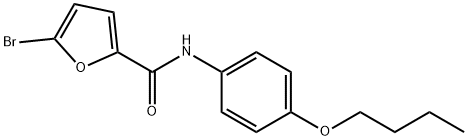 5-bromo-N-(4-butoxyphenyl)-2-furamide Struktur