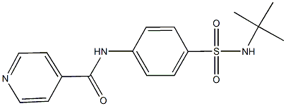 N-{4-[(tert-butylamino)sulfonyl]phenyl}isonicotinamide Struktur