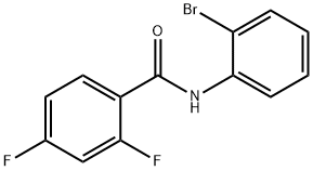 N-(2-bromophenyl)-2,4-difluorobenzamide Struktur