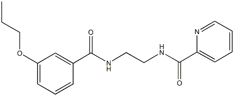 N-{2-[(3-propoxybenzoyl)amino]ethyl}-2-pyridinecarboxamide Struktur