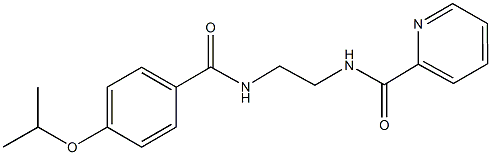 N-{2-[(4-isopropoxybenzoyl)amino]ethyl}-2-pyridinecarboxamide Struktur