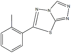 6-(2-methylphenyl)[1,2,4]triazolo[3,4-b][1,3,4]thiadiazole Struktur