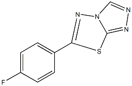 6-(4-fluorophenyl)[1,2,4]triazolo[3,4-b][1,3,4]thiadiazole Struktur