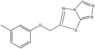 6-[(3-methylphenoxy)methyl][1,2,4]triazolo[3,4-b][1,3,4]thiadiazole Struktur