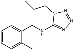 N-(2-methylbenzyl)-N-(1-propyl-1H-tetraazol-5-yl)amine Struktur