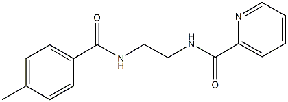 N-{2-[(4-methylbenzoyl)amino]ethyl}-2-pyridinecarboxamide Struktur