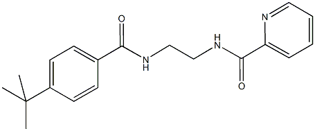 N-{2-[(4-tert-butylbenzoyl)amino]ethyl}-2-pyridinecarboxamide Struktur