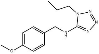 N-(4-methoxybenzyl)-N-(1-propyl-1H-tetraazol-5-yl)amine Struktur