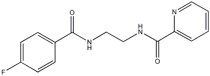 N-{2-[(4-fluorobenzoyl)amino]ethyl}-2-pyridinecarboxamide Struktur