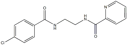 N-{2-[(4-chlorobenzoyl)amino]ethyl}-2-pyridinecarboxamide Struktur