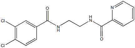 N-{2-[(3,4-dichlorobenzoyl)amino]ethyl}-2-pyridinecarboxamide Struktur