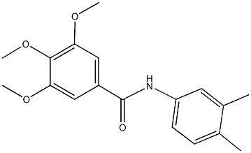 N-(3,4-dimethylphenyl)-3,4,5-trimethoxybenzamide Struktur