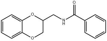 N-(2,3-dihydro-1,4-benzodioxin-2-ylmethyl)benzamide Struktur