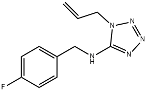 1-allyl-N-(4-fluorobenzyl)-1H-tetraazol-5-amine Struktur