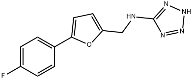 N-{[5-(4-fluorophenyl)-2-furyl]methyl}-N-(2H-tetraazol-5-yl)amine Struktur