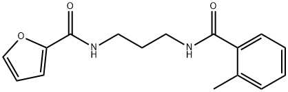 N-{3-[(2-methylbenzoyl)amino]propyl}-2-furamide Struktur