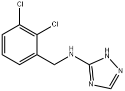 N-(2,3-dichlorobenzyl)-N-(1H-1,2,4-triazol-3-yl)amine Struktur