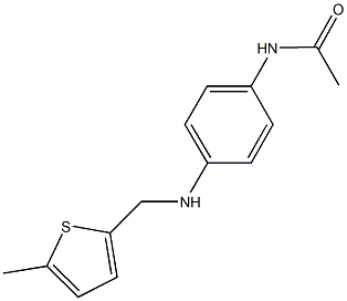 N-(4-{[(5-methyl-2-thienyl)methyl]amino}phenyl)acetamide Struktur