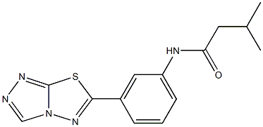 3-methyl-N-(3-[1,2,4]triazolo[3,4-b][1,3,4]thiadiazol-6-ylphenyl)butanamide Struktur