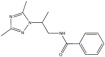 N-[2-(3,5-dimethyl-1H-1,2,4-triazol-1-yl)propyl]benzamide Struktur