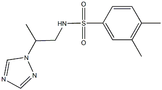 3,4-dimethyl-N-[2-(1H-1,2,4-triazol-1-yl)propyl]benzenesulfonamide Struktur