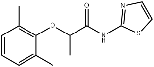 2-(2,6-dimethylphenoxy)-N-(1,3-thiazol-2-yl)propanamide Struktur