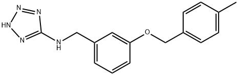 N-{3-[(4-methylbenzyl)oxy]benzyl}-N-(2H-tetraazol-5-yl)amine Struktur