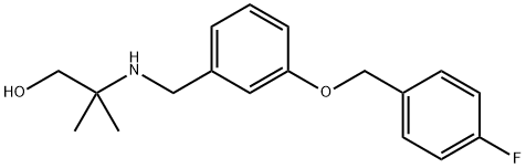 2-({3-[(4-fluorobenzyl)oxy]benzyl}amino)-2-methyl-1-propanol Struktur