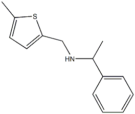 N-[(5-methyl-2-thienyl)methyl]-N-(1-phenylethyl)amine Struktur